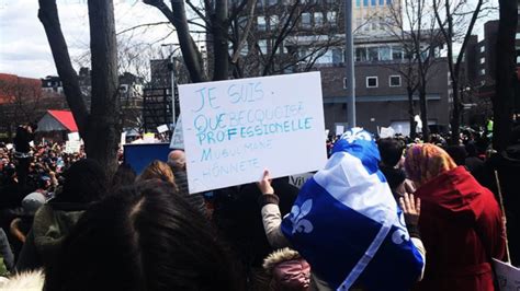 Québec Protesters Decry ‘discriminatory Bill Banning Religious Symbols