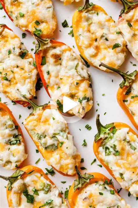 Zesty Cream Cheese Stuffed Mini Peppers In 2020 Sweet Pepper Recipes