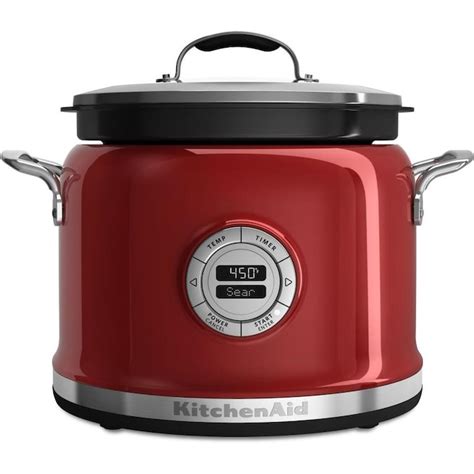Kitchenaid 4 Quart Candy Apple Red Round Slow Cooker In The Slow