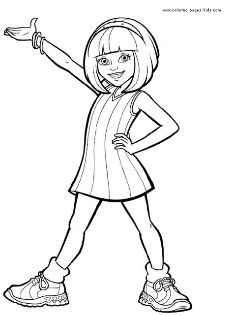 Girl color page - Coloring pages for kids - Family, People and Jobs