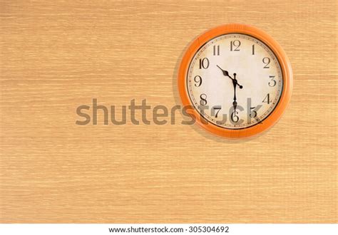 Clock Showing 1030 Oclock On Wooden Stock Photo 305304692 Shutterstock