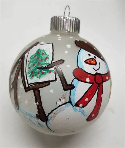 Artist Personalized Christmas Ornament Painter Ornament Etsy