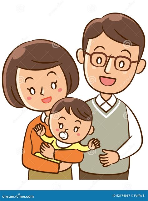 Parents And Baby Stock Illustration Illustration Of Couple 52174067