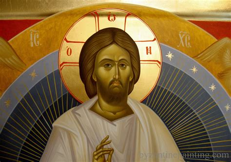 icon Jesus Christ on the throne of glory - Byzantine Icon Painting