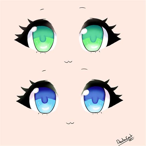 Cute Anime Girl Eyes Cartoon