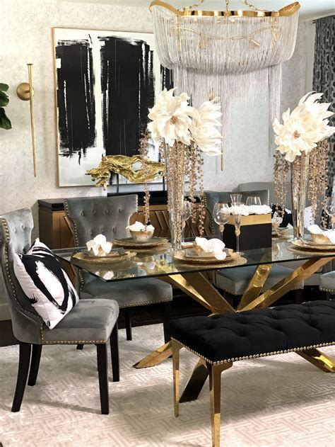 46 Luxurious Black And Gold Dining Room Ideas For Inspiration – BESTHOMISH