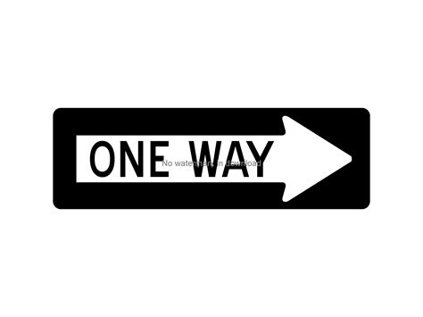 One Way Svg