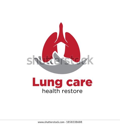 Lung Care Foundation Medical Logo Designs Stock Vector Royalty Free