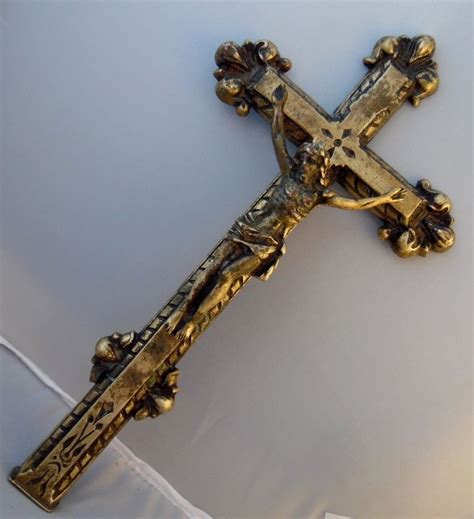 Rare Beautiful Bronze Crucifix Cross Etsy Crucifix Crucifix Cross