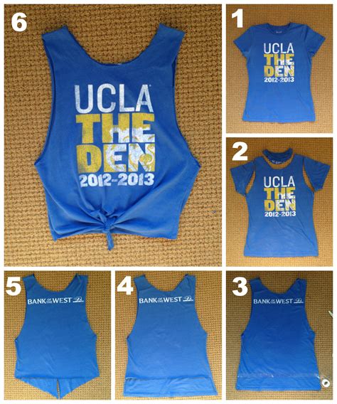 Take a pen to mark the middle of the collar or eyeball it, and make a horizontal cut right underneath. Mojo » DIY: Make T-Shirts Into Tank Tops
