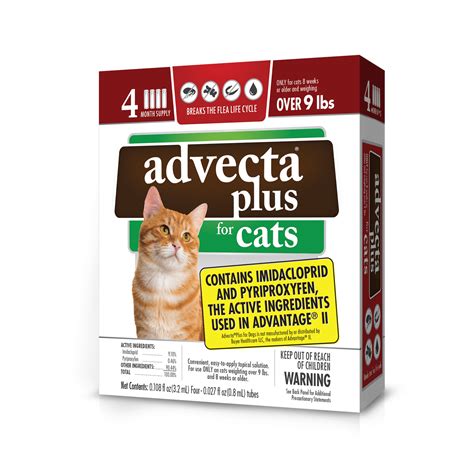 Advecta Plus Flea Treatment For Large Cat 4 Monthly Treatments