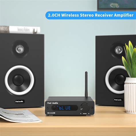 Fosi Audio DA B Bluetooth Stereo Audio Channel Receiver Amplifier Mini Hi Fi Digital