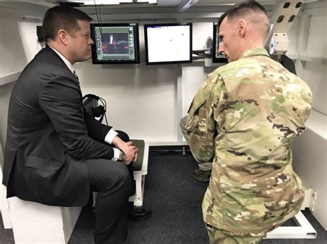 Army Under Secretary Mccarthy Visits National Simulation Center Discusses Modernization Efforts