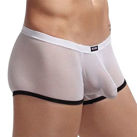 Buy Jack Smith® Men S Low Rise See Through Underwear Boxer Briefs White L Online At