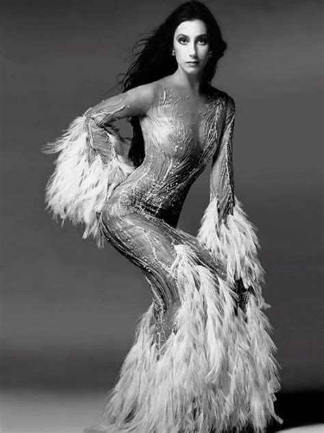1 Photograph Of CHER Wearing The Famous Bob Mackie Dress Etsy