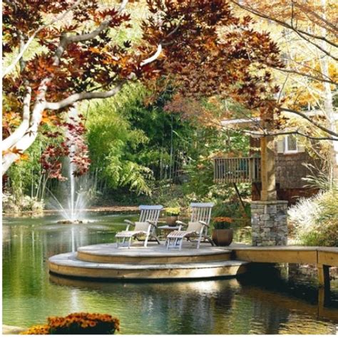 Beautiful Lake House Dock Dream Deck Ponds Backyard Beautiful Backyards
