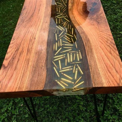 See more of resin.and.woodworking on facebook. Table design with bullet. #epoxytable #epoxyresin #table # ...