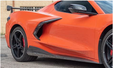 2020 2024 C8 Corvette Agm Visible Carbon Fiber 5vm Sideskirts