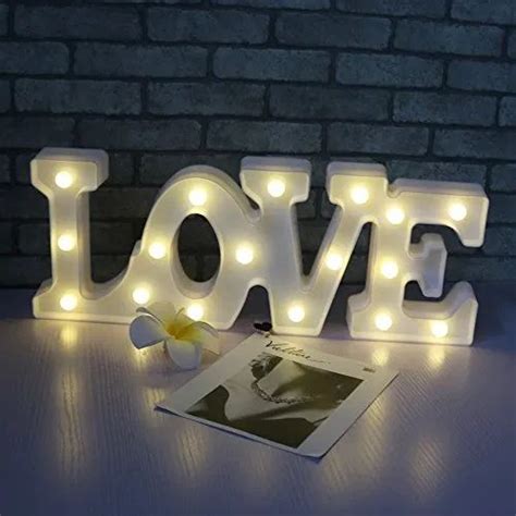 Decorative Led Letters Light Love Illuminated Led Marquee Sign For