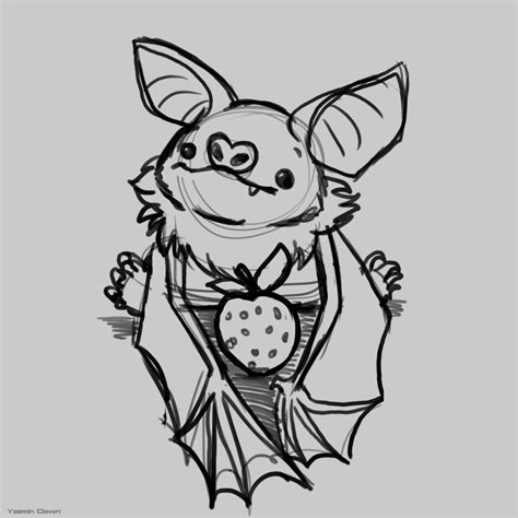 Cute Bat Drawing At Explore Collection Of Cute Bat