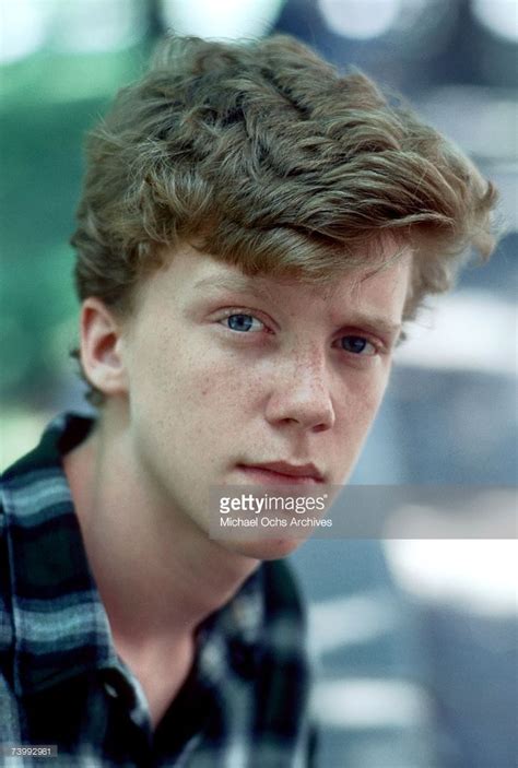 Actor Anthony Michael Hall Poses For A Portrait Session In 1984