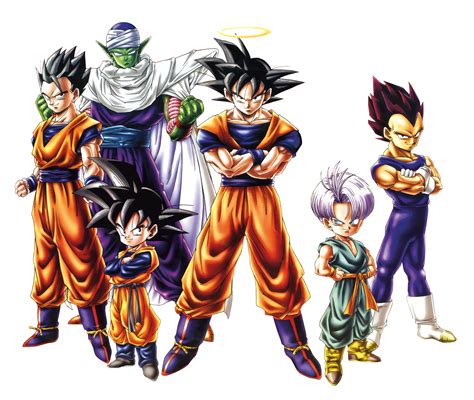 The main cast at the end of dragon ball z, from the cover of daizenshuu 7. Lets be real: Goku cared about Gohan more than he did Goten. | IGN Boards