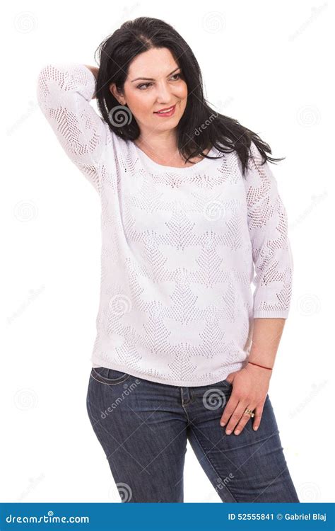 Attractive Casual Woman Stock Image Image Of Look Posing 52555841