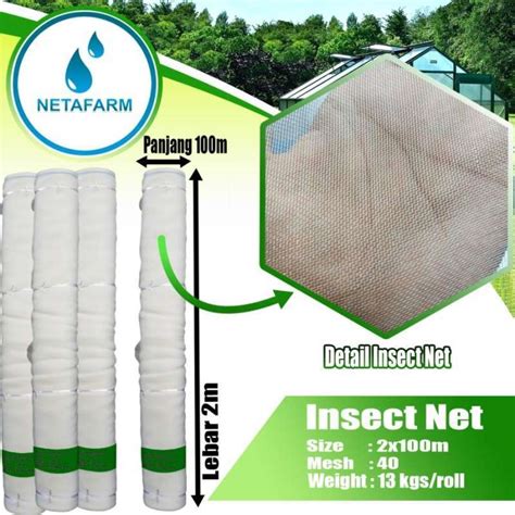 Jual Insect Net Putih Jaring Serangga Insectnet Mesh 40 Lebar 2m