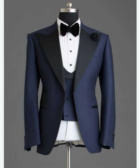 Wedding Tuxedo By Matthewaperry Blue Suit Men Designer Tuxedo Suit