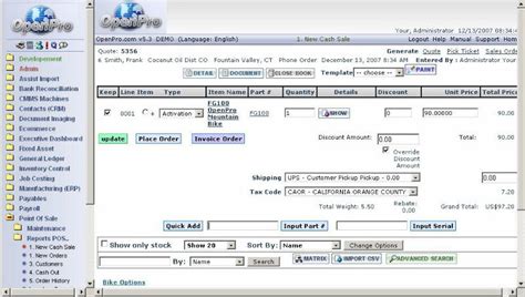 And when you have planned your resources to qualify the business requisites. OpenPro ERP Software - ERP pricing, demo & Comparison Tool
