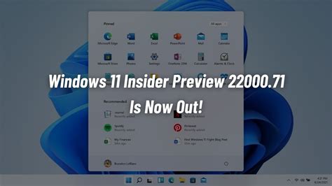 Windows 11 Insider Preview 2200071 New Features Inside