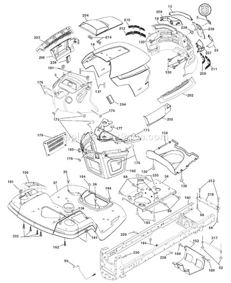 Husqvarna 42 Riding Mower Parts Diagram