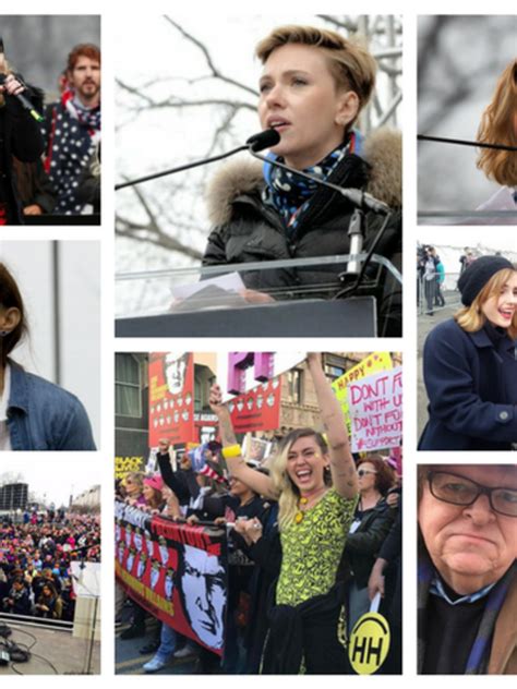 Women March Madonna Scar Jo Emma Watson And Others Marched Against Donald Trump EconomicTimes