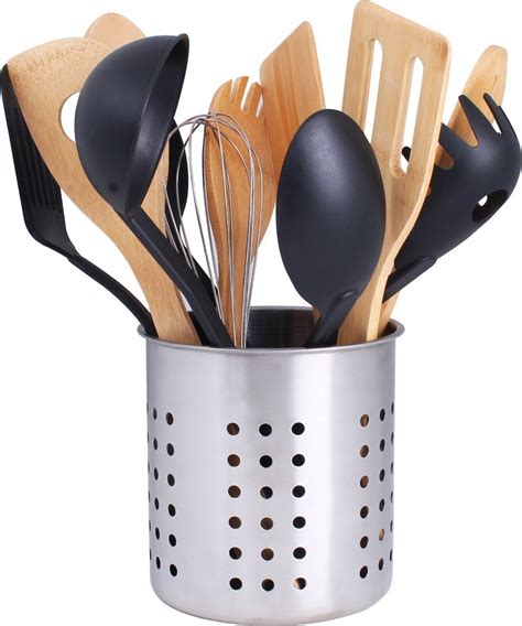 Jul 18, 2018 · stainless steel is a versatile metal and can be used for many different things ranging from construction to kitchen equipment. Kitchen Utensil Holder - Utensil Container - Utensil Cock ...