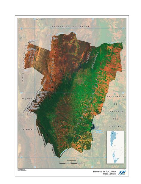 Mapa Satelital De Tucumán Instituto Geográfico Nacional De La