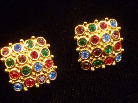 Vintage Swarovski Crystal Rhinestone Dazzle Earrings Historique