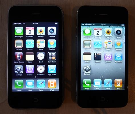Iphone 3g S Versus Iphone 4 Home Screen All Screens Set Flickr