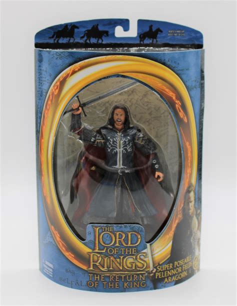 Toybiz Lord Of The Rings Super Poseable Pelennor Fields Aragorn Action