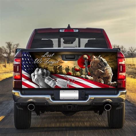 Veteran Remembrance Day Truck Tailgate Wrap Memorial Soldier Etsy