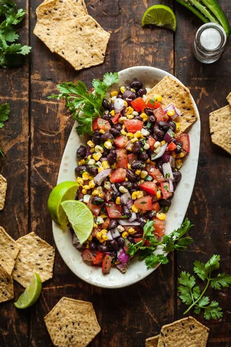 Place the corn directly on the oven rack and roast until the husk is brown and pulling away from the corn, about 30 minutes. Oven Roasted Corn and Black Bean Salsa - The Live-In Kitchen