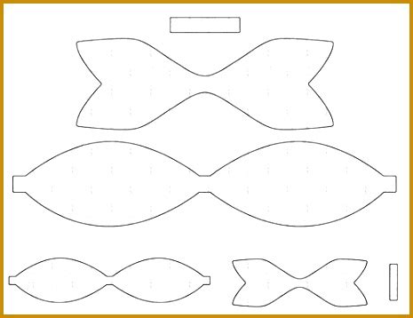 Just in case you desire to design or make some layouts, you should not undertake it by hand. 4 Free Printable Bow Ties | FabTemplatez