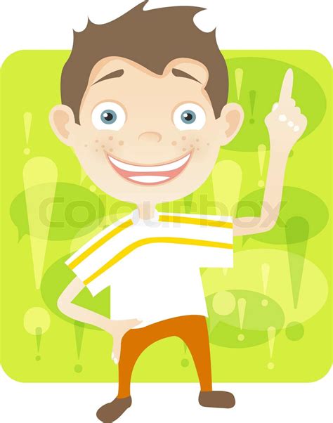 Cute Teenager Stock Vector Colourbox