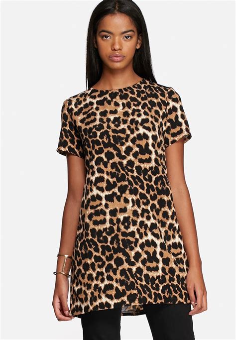 Leopard Print Tunic Brown Glamorous Blouses Superbalist Com