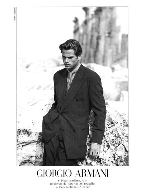 Armani Men Giorgio Armani Vintage Men Style Peter Lindbergh Suit