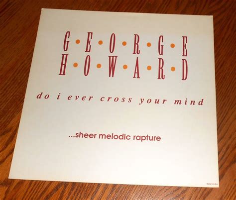 George Howard Do I Ever Cross Your Mind Poster 2 Sided Flat Promo 12x12