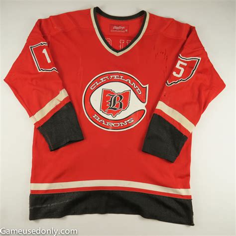 Jim Neilson Cleveland Barons 1976 1977 Game Used Jersey Game Used Only