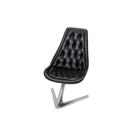 Sculpta chair in metal and eco leather, usa, c1966 based on vladimir kagan's unicorn chair, the sculpta chair was seen on the early star trek series of the late 1960s. Star Trek Chair - FormDecor