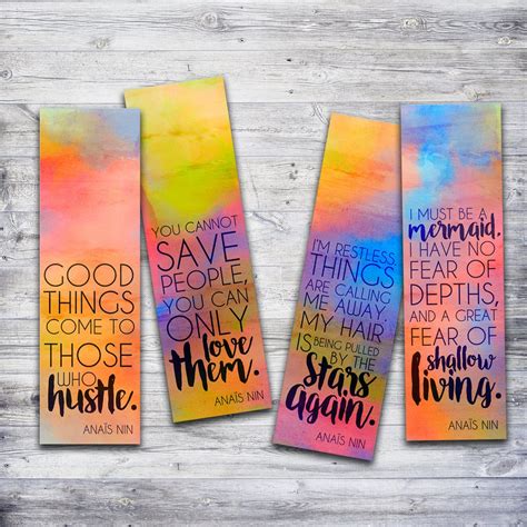 34 Printable Bookmarks With Motivational Quotes Pics Printables