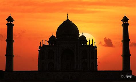 Taj Mahal Sunset By Bulljup Redbubble