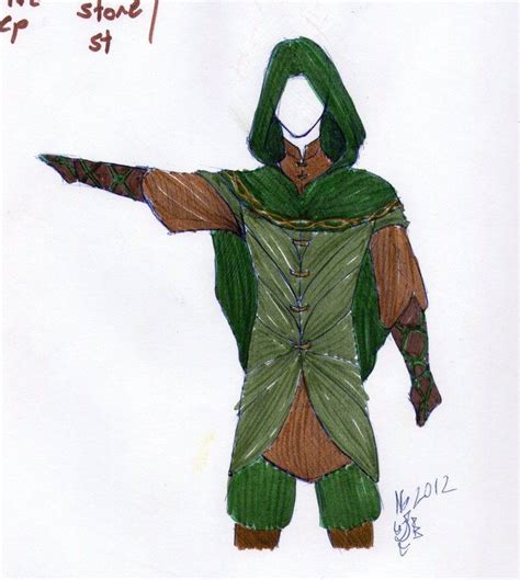 Wood Elf Larp Gear Sketch Colour By The Teaspoon Of Doom On Deviantart